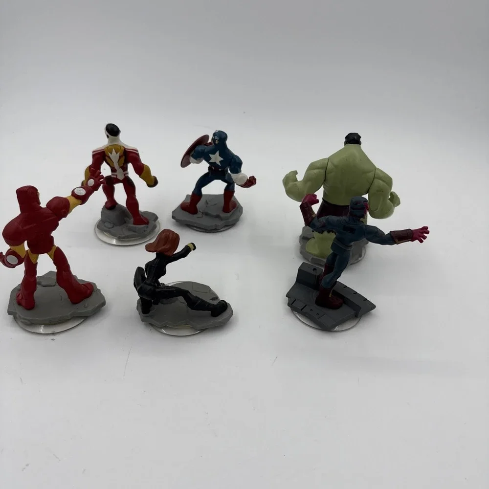 DISNEY INFINITY 2.0 & 3.0 Marvel Iron Man Hulk Lot of 6 Figures Avenger Untested